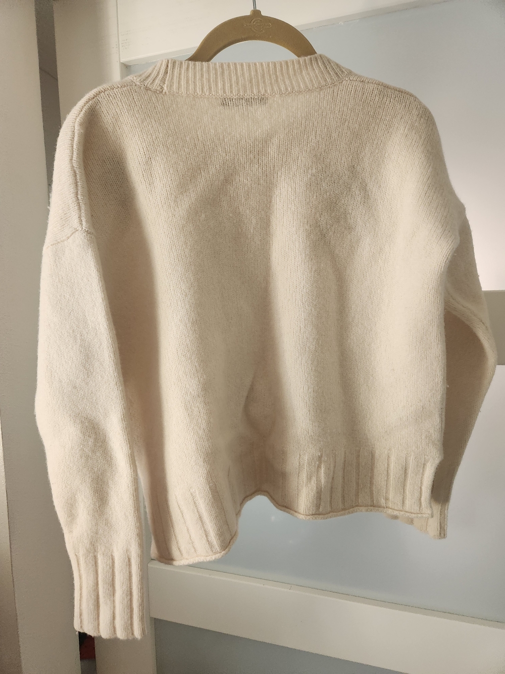 Madewell Cream Scoopneck Knit Sweater